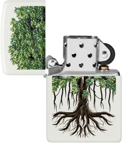 Zippo Tree of Life Woodgrain Design Glacier Pocket Lighter in Saudi Arabia