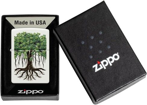 Zippo Tree of Life Woodgrain Design Glacier Pocket Lighter in Saudi Arabia