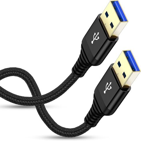 USB A إلى USB كابل 6 أقدام للاضطرابات الصلبة ، برودة الكمبيوتر المحمول ، USB 3.0 H ، USB في السيارة ، مشغل أقراص DVD ، الكمبيوتر ، USB 3.0 سلك الذكور إلى الذك in Kuwait