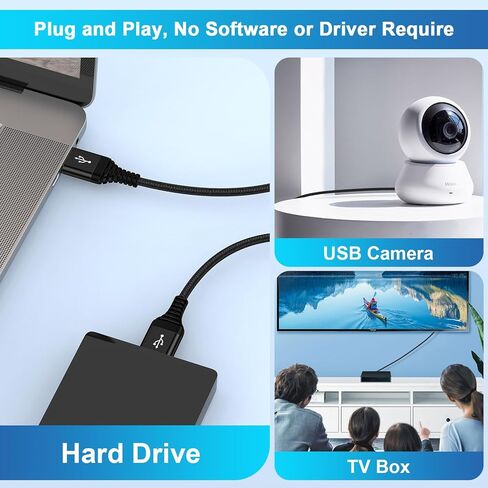 USB A إلى USB كابل 6 أقدام للاضطرابات الصلبة ، برودة الكمبيوتر المحمول ، USB 3.0 H ، USB في السيارة ، مشغل أقراص DVD ، الكمبيوتر ، USB 3.0 سلك الذكور إلى الذك in Kuwait