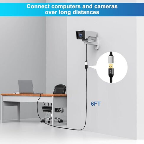 USB A إلى USB كابل 6 أقدام للاضطرابات الصلبة ، برودة الكمبيوتر المحمول ، USB 3.0 H ، USB في السيارة ، مشغل أقراص DVD ، الكمبيوتر ، USB 3.0 سلك الذكور إلى الذك in Kuwait