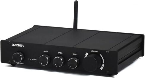 L1B Pure Class A 2.1 قناة HIFI Audio Powerplifier High Middle and Bass Control Bluetooth 5.0 Decoding Receiver ، لمقاطعات المنزل/مكبرات الصوت النشطة (Silver) in Saudi Arabia