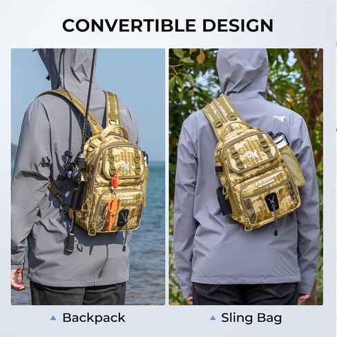 Kastking Baitspace Fishing Fishing Bag ، حقيبة ظهر لصيد الأسماك مع حامل القضيب والمشروبات ، حقيبة معدات الصيد in Kuwait