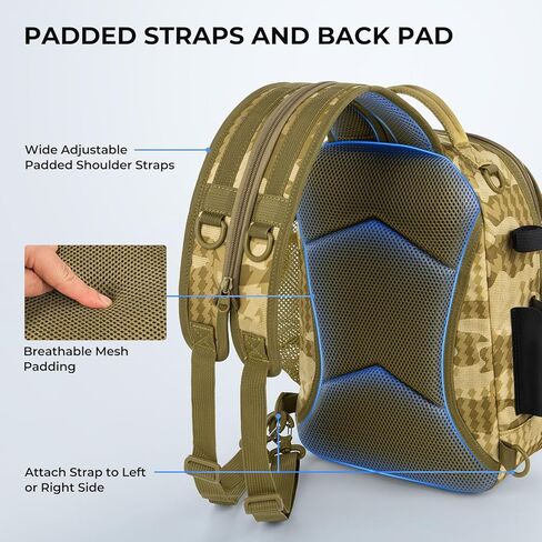 Kastking Baitspace Fishing Fishing Bag ، حقيبة ظهر لصيد الأسماك مع حامل القضيب والمشروبات ، حقيبة معدات الصيد in Kuwait