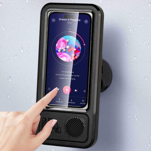 حامل هاتف Bluetooth دش مقاوم للماء ، مكبر صوت دش ، دوران 360 درجة ، حامل قابلة للاسترخ in Saudi Arabia