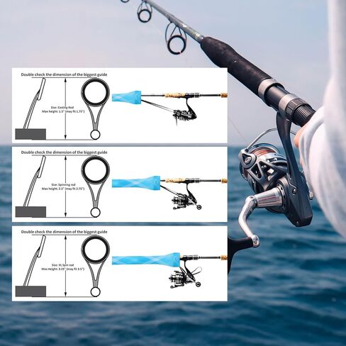 Fishing Rod Sleeve,Rod Sleeves,Rod Socks for Fishing Poles,Fishing Pole Sleeve,Rod Sleeves Fishing,with Lanyard for Fly Fishing Rod,Casting Fishing Rod, Sea Fishing Rod in Saudi Arabia