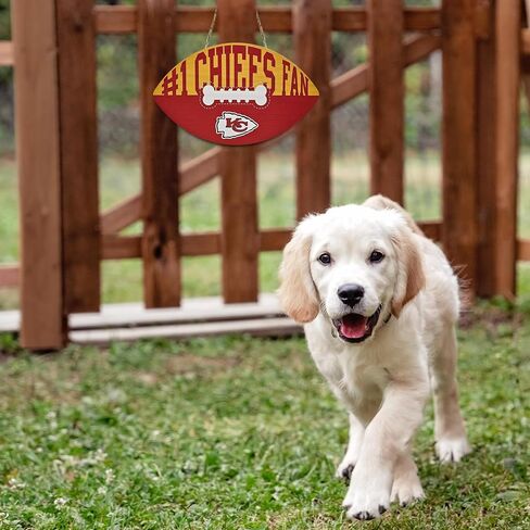 NFL #1 Pittsburgh Steelers Best Fan's Football Shape Sign with Dog Bone Design, Sporty Fence Sign, NFL Football Fan Waterproof Wooden Wall Sign, Yard Decor Indoor and Outdoor with Team Logo! in Saudi Arabia