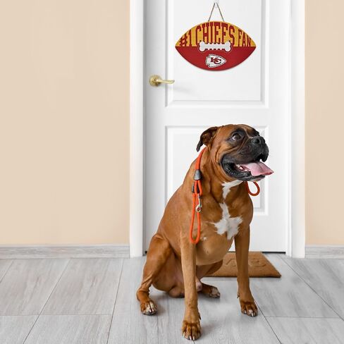 NFL #1 Pittsburgh Steelers Best Fan's Football Shape Sign with Dog Bone Design, Sporty Fence Sign, NFL Football Fan Waterproof Wooden Wall Sign, Yard Decor Indoor and Outdoor with Team Logo! in Saudi Arabia