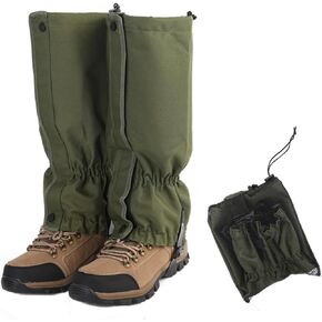 UNICQOK Leg Gators for Hunting,Snow Boot Guard Gators,Trail Running Gaiters,Shoe Gaiters,Sandproof,Waterproof Hiking Gaiters for Running,Snow,Mountain Climbing,Yard Work