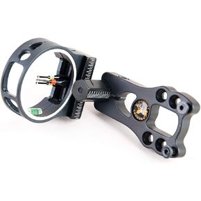 TOPOINT ARCHERY 3 Pin Bow Sight - Fiber, Brass Pin, Aluminum Machined - Right and Left Handed