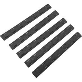 LOTGAUEN Picatinny Rail Polymer 5Pack Polymer Rail for Mloc Black