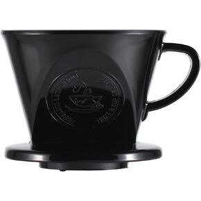 Melamine Pour Over Coffee Maker with 3 Drip Holes, Pour Over Coffee Dripper For Camping, Home, Café, Size 02 (White) in Saudi Arabia