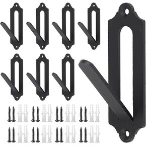 European Mount Skull Hanger - 8 Pack 4.1"x1.4" Deer Hanger, Heavy-Duty Rustproof Hooks for Deer, Antelope, Coyote & Small Game Taxidermy, Indoor/Outdoor Mounting Kit, Easy to Install