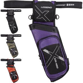 Legend XR430 Premium Field Quiver for Arrows - Right-Handed Hip Arrow Quiver with Removable Release Pocket, Durable Archery Quiver with Tools & Accessories Compartment, Arrow Holder