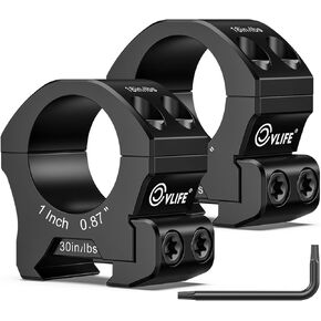 CVLIFE Precision Scope Rings Mount - Compatible with Picatinny Rails and More - 2 Pieces