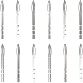 YLS Archery Field Points 85/100/120 Grain Insert Points Archery Bullet Points Target Practice Tips for ID 4.2mm Shaft(Pack of 12)