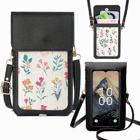 Touch Screen Phone Bag Crossbody Cell Phone Case For Hot Pepper Panca, HotPepper Panca Case Cash Slots Handbag Purse Girly Women PU Leather Wallet Purse Crossbody Lanyard Shoulder Strap (Pink)