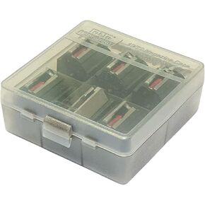 MTM TMC1022 Tactical Magazine Case 10/22 Rotary Magazine Case, Stackable, Clear Smoke, USA Made