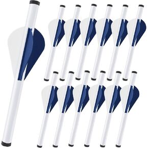 12 Packs Arrow Fletching with 2 Inch Arrow Vanes, Shrink Fletch Stretch Arrow Wraps Universal Fit for Arrows and Bolts, DIY Archery Fletching Tool