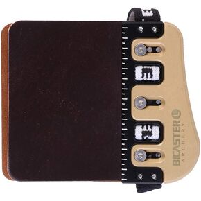 BICASTER Barebow Finger Tabs Cordovan Leather + Brass Finger Guards - RH