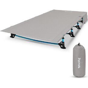 Camping Cot, Ultralight Folding Camping Cot Bed, Set up in 60-Seconds Without Tools Backpacking cot,Lightweight Portable Camping Bed for Adults Camp Hiking Travel Office and Home, Grey