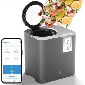 Airthereal Revive R800 5L Smart WiFi Electric Kitchen Composter - Odorless, Self-Cleaning, 3 Modes for Efficient Composting, Reduces Food Waste by 90%, App-Connected for Carbon Footprint Data