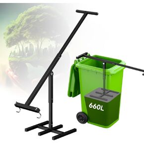 Manual Trash Compactor, POIUNA XL Scalable Trash Can Compactor Home Wastemate Bin Compactor, Household Wastemate Wheelie Bin Compactor, Wheelie Bin Compactor, Wastemate Trash Can Compactor