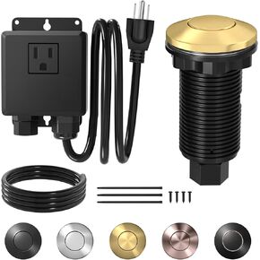 Joinfworld Disposal Disposal Switch Switch Kit Kit Broof Garbage Disposal Kit With Long Garbage Disposal Switch Oil Bronze - UL Serval in Kuwait