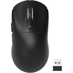 ATTACK SHARK X3 Lightweight Wireless Gaming Mouse with Tri-Mode 2.4G/USB-C Wired/Bluetooth,26K DPI, PAW3395 Optical Sensor,Kailh GM8.0 Switch,5 programmable Buttons for PC/Win/Mac(White)