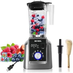 الخلاطات المهنية للمطبخ 2200W الخلاط عالي الطاقة للعصائر مع إبريق 68 أوقية خالية من BPA ، وبرامج محددة مسبقًا وجهاز توقيت ، وخلاط كونترتوب من الدرجة التجارية ، وسحق الجليد ، والهز.