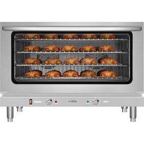KoolMore 19 in. Countertop Convection Oven for Quarter-Size Pans with 3 Racks 1440W of Power in Stainless-Steel, 0.8 cu. ft. ETL Listed (KM-CTCO-08)