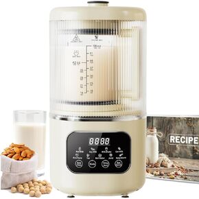 58oz Nut Milk Maker Machine, 10 in 1 Automatic Nut Milk Maker with 20 Blades, LED Display, Soy Milk Maker with 24H Delay Start&12H Keep Warm, Almond Milk Maker for Homemade Oat, Milk Shake