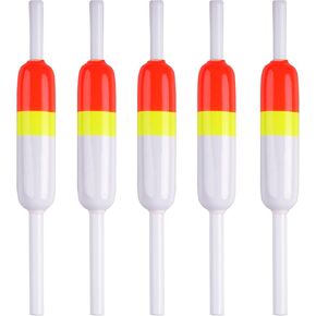 Fishing Floats and Bobbers,10PCS Wood Slip Bobbers Spring Oval Stick Slip Floats for Crappie Trout Panish Bass Fishing in Kuwait