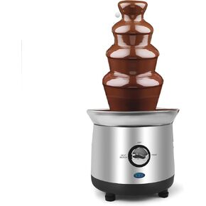 Chocolate Fountain Machine Electric Chocolate Fondue Fountain Machine Stainless Steel 4-Pound Capacity for Chocolate Candy Butter Cheese