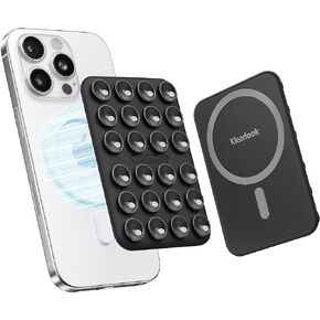 Klearlook Magnetic Suction Phone Mount for MagSafe Case, Removable Sticky Phone Grip Holder for Hands-Free Makeup/Selfie/Live Streaming/Vlog for TikTok & Instagram Influencer/Creator, Transparent