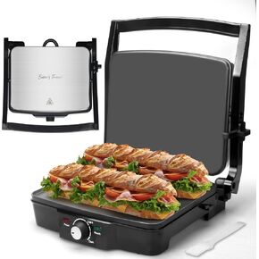 Baker's Friend Mini Pancakes Maker Machine, Dutch Mini Pancake Griddle, 14 Holes Electric Poffertjes Pan, Ideal for Breakfast, Snacks, Desserts & More, Red