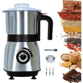 طاحونة المطبخ متعددة الاستخدامات | 500W طاحونة كهربائية | يطحن التوابل ، المكسرات ، الحبوب ، القهوة | 3 شفرات الفولاذ المقاوم للصدأ | الاستخدام الرطب والجاف (أسود) in Kuwait