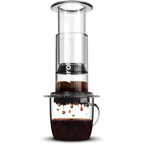 AeroPress Original Coffee Press – 3 In 1 Brew Method Combines French Press, Espresso, Full Bodied Coffee Without Grit or Bitterness, Small Portable Coffee Maker for Camping & Travel