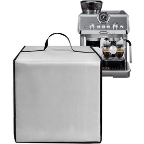 غطاء الغبار الإسبريسو المتوافق مع De'longhi la sequalista arte evo espresso machine EC9255M Coffee Machine Coffes Highted Duty Duty Silver 13 "D x 17.7" W x 15.8 "H