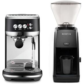 Breville Bambino Plus Espresso Machine Bundle w/ Baratza Encore ESP Espresso Grinder | Black | BEP501BTR1BNA1