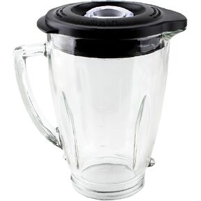 Replacement Parts 6-Cup Glass Jar with lid, Compatible with Oster Pro 1200 Blender