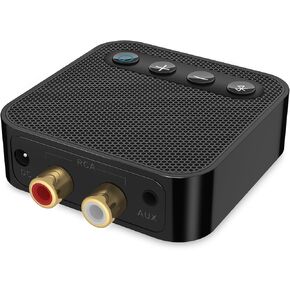 Bluetooth to RCA Adapter for Stereo Receiver - Bluetooth Receiver with Volume Control Wireless Audio Adapter Works with Smartphones and Tablets Supports APTX Audio APTX HD