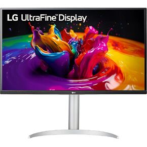 LG 32UP83AK-W 32-inch Ultrafine 4K UHD (3840 x 2160) IPS Computer Monitor, 60Hz, 5ms, HDR10, Built-in Speaker, Reader Mode, HDMI, DisplayPort, USB Type-C, Tilt/Height/Pivot Adjustable Stand, White