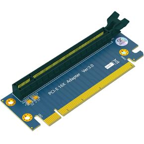 PCI-E 16X Riser Card Adapter – Flexible 90° Right Angle GPU Mount, 16X to 16X Gen 4.0 Extension – Compatible with Mining Rigs, Gaming PCs, and Small Form Factor Cases