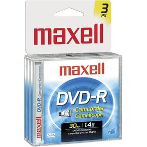 Maxell 567622 3DVD-R Removable Disc In Jewel Box for Sony DVD Camcorders
