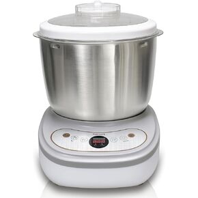 Dough Mixer with Ferment Function,Dough Maker with 6.6Qt Large Capacity,Household Bread Mixer for Pizza, Roti, Dumplings, and Sourdough Kneading Machine with Stainless Steel Bowl, Face-up Touch Panel