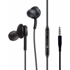 2025 New Earbuds Stereo in-Ear Headphones for Galaxy Z Fold6 S24 S23 S22 S21 S20, Note 10, 10+ - Designed by AKG - with Microphone and Volume Remote Type-C Connector-（Black）