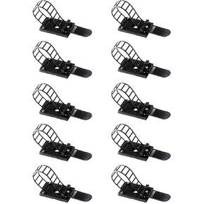 Lightstrip Holder for Philips Hue Play Gradient Light Strip or Any Lightstrip Less Than 17mm of Width, Self-Adhesive Lightstrip Mounting Clips, 10 PCS, Black