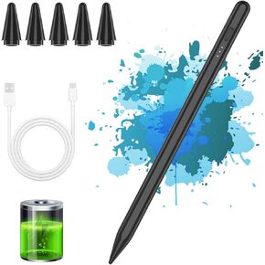 CC Store for iPad Pencil 10/9th Generation,Pen for iPad Stylus Compatible with iPad 2018~2022,for iPad 10/9/8/7/6th Gen,for Air Pro Mini 15 Mins Fast Charging,Palm Rejection & Tilt Sensitive(White)