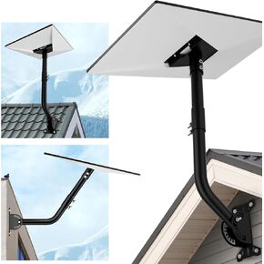 Starlink Gen 3 Mount - 180 Degree Adjustable Wall Roof Mounting Kit with V3 Adapter, Includes Accessories for Starlink Standard Dish, Bracket for Starlink Gen 3